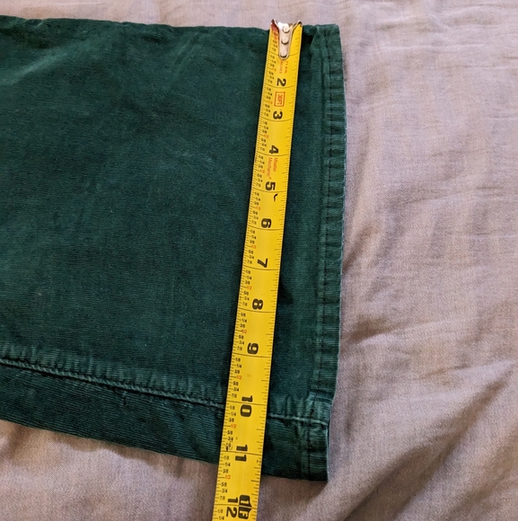 Free People Jayde Cord Flare Corduroy Pants Jeans Green - Picture 8 of 10
